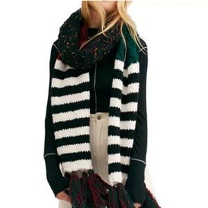 Free People Striped Tassel Scarf
